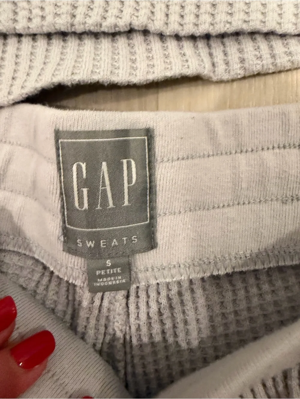 GAP Lavender Waffle Knit Hoodie & Joggers Set